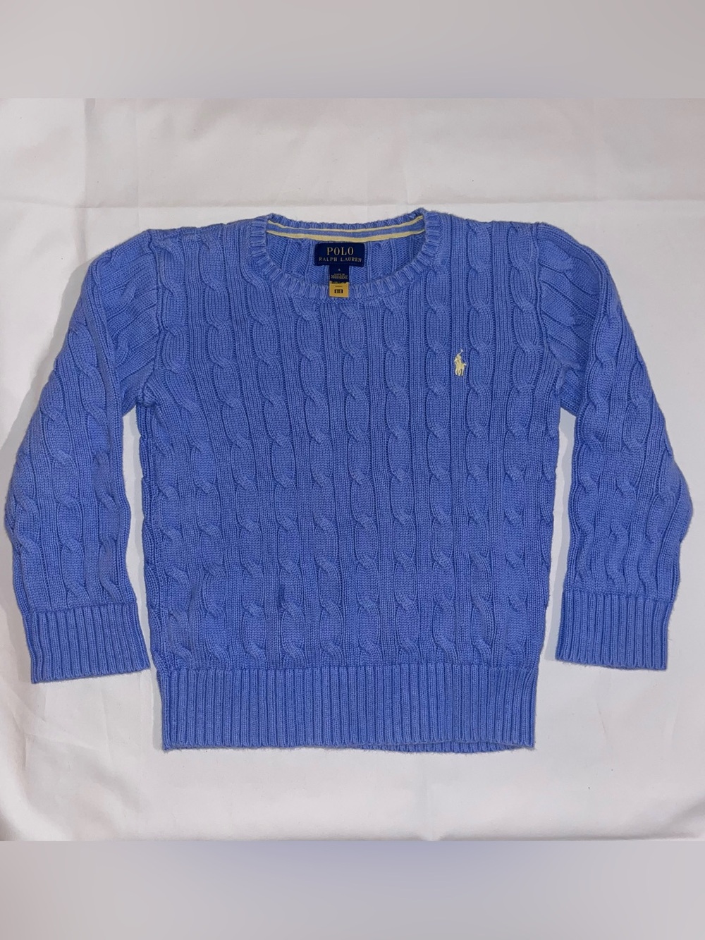 Polo Ralph Lauren Boys 6 Blue Cable Knit Sweater